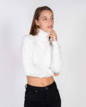 Pullover dolcevita cropped