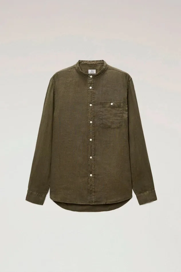 Pure Linen Shirt / Green