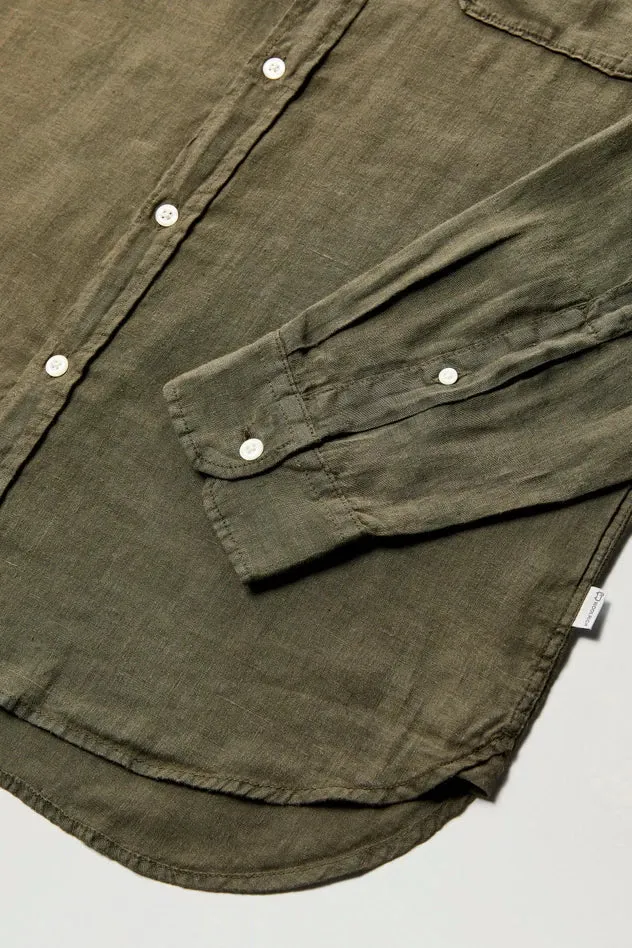 Pure Linen Shirt / Green
