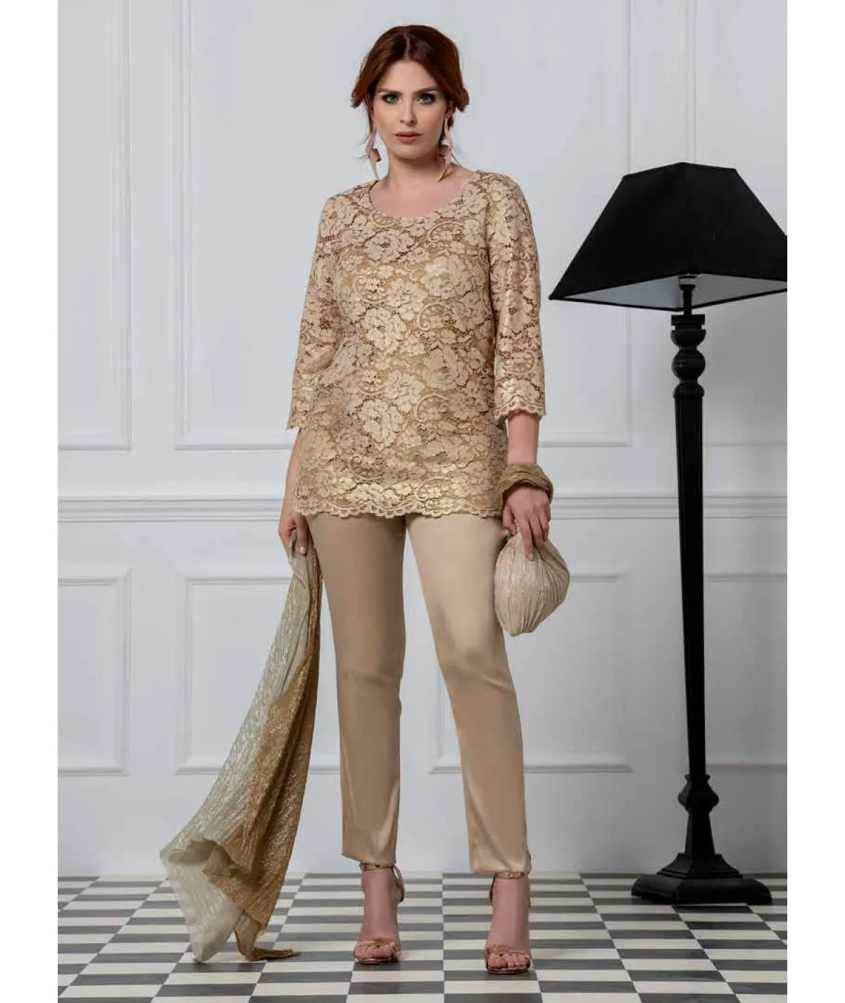 QUIIN21 PANTALONE CURVY PER DONNA E RAGAZA TAGLIE COMODE