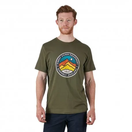 Rab Maglia Trekking Stance 3 Peaks Verde Uomo
