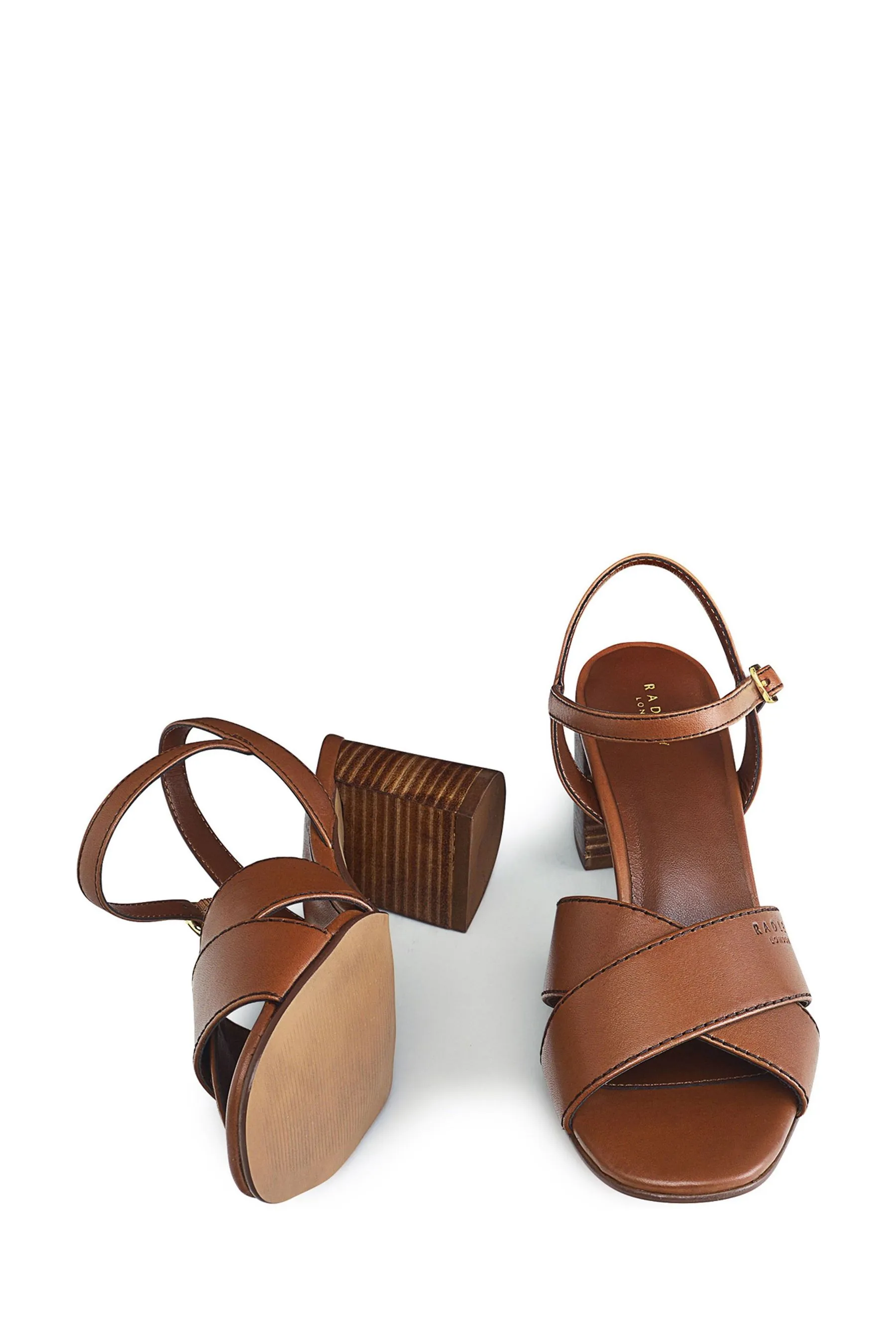 Radley London - Cherry Garden Pier Marrone - Sandali con tacco largo e incrocio