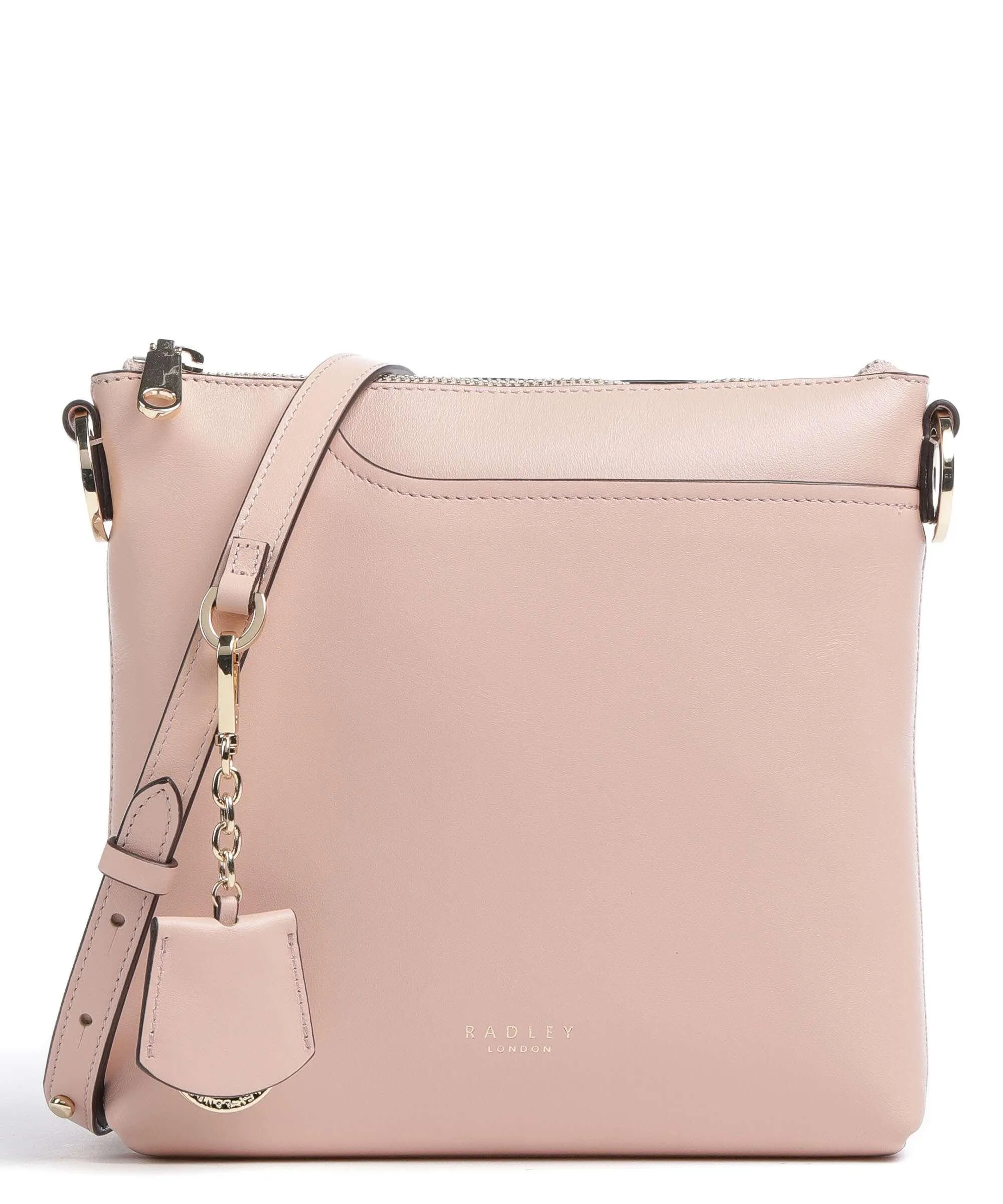  Radley London Pockets 2.0 Borsa a tracolla pelle a grana fine rosa  