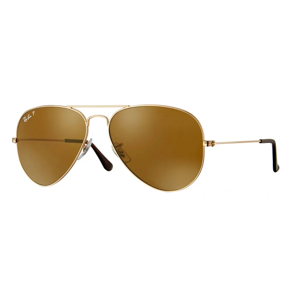 Ray-Ban - RB3025 001/57 - Original Aviator Classic - Oro – Lente Polarizzata Marrone Classica B-15 - Occhiali da Sole - Eyewear
