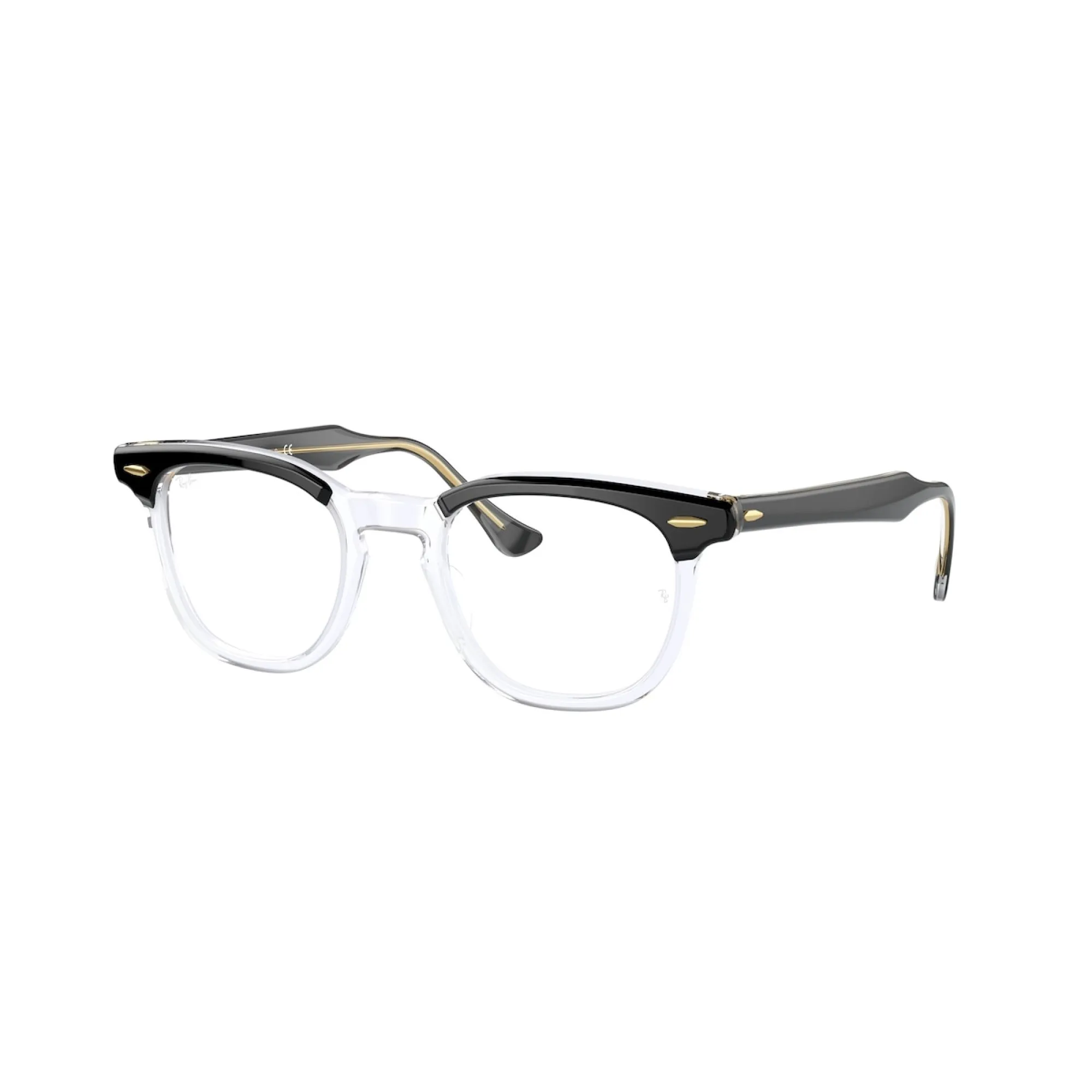   Ray-Ban RX 5398 Hawkeye 2034 Nero Su Trasparente | Occhiale Da Vista Unisex 