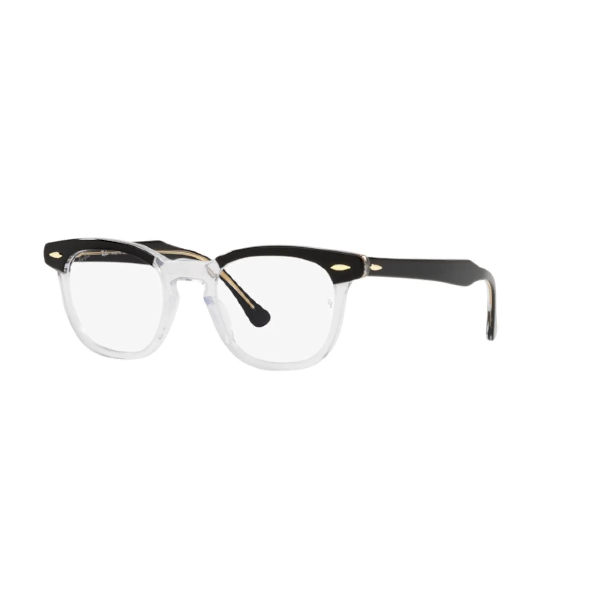   Ray-Ban RX 5398 Hawkeye 2034 Nero Su Trasparente | Occhiale Da Vista Unisex 