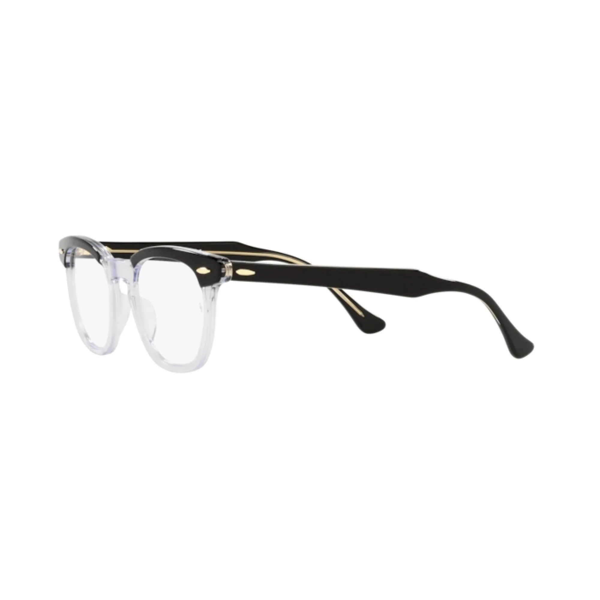   Ray-Ban RX 5398 Hawkeye 2034 Nero Su Trasparente | Occhiale Da Vista Unisex 