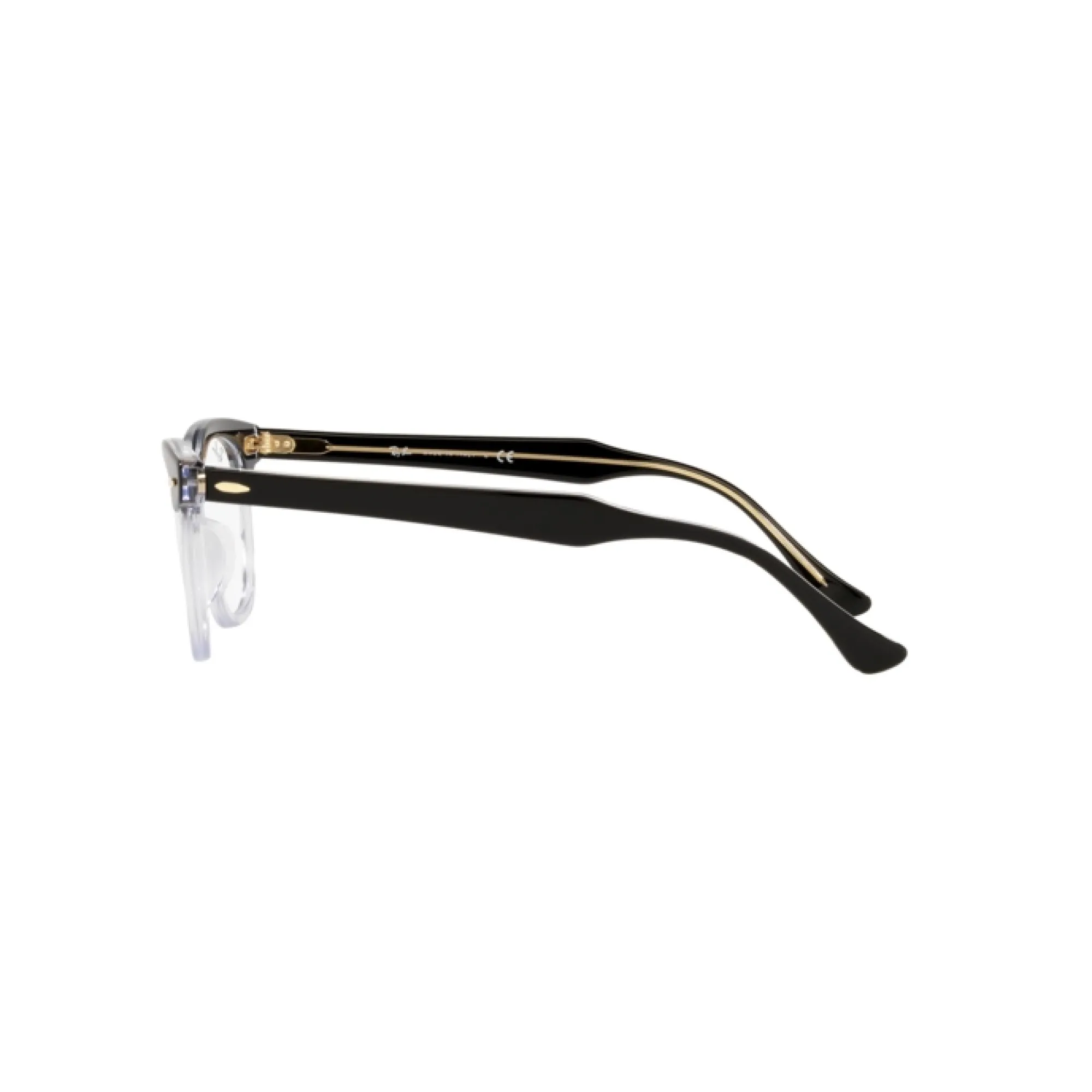   Ray-Ban RX 5398 Hawkeye 2034 Nero Su Trasparente | Occhiale Da Vista Unisex 