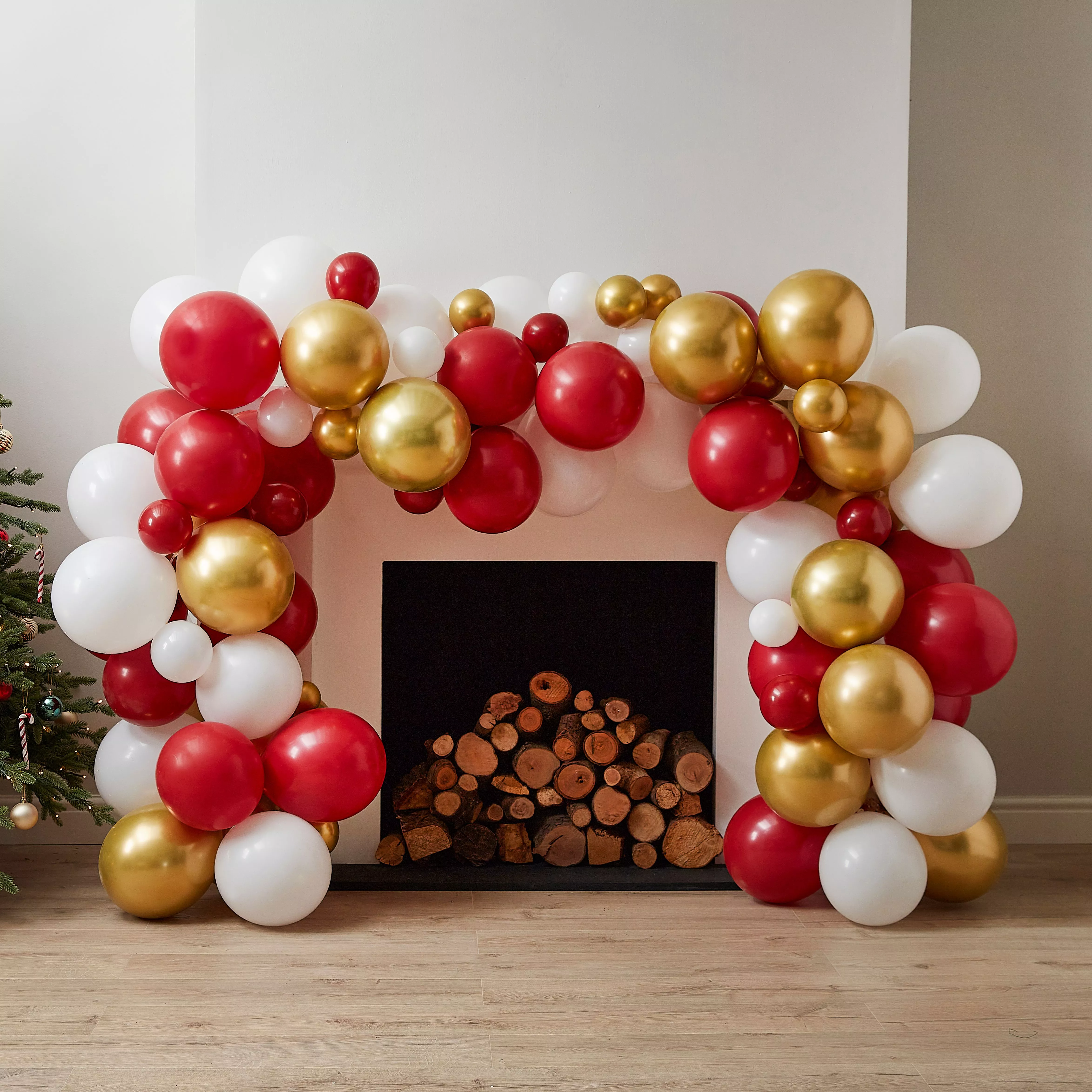 Red Home per la ghirlanda di palloncini di Natale