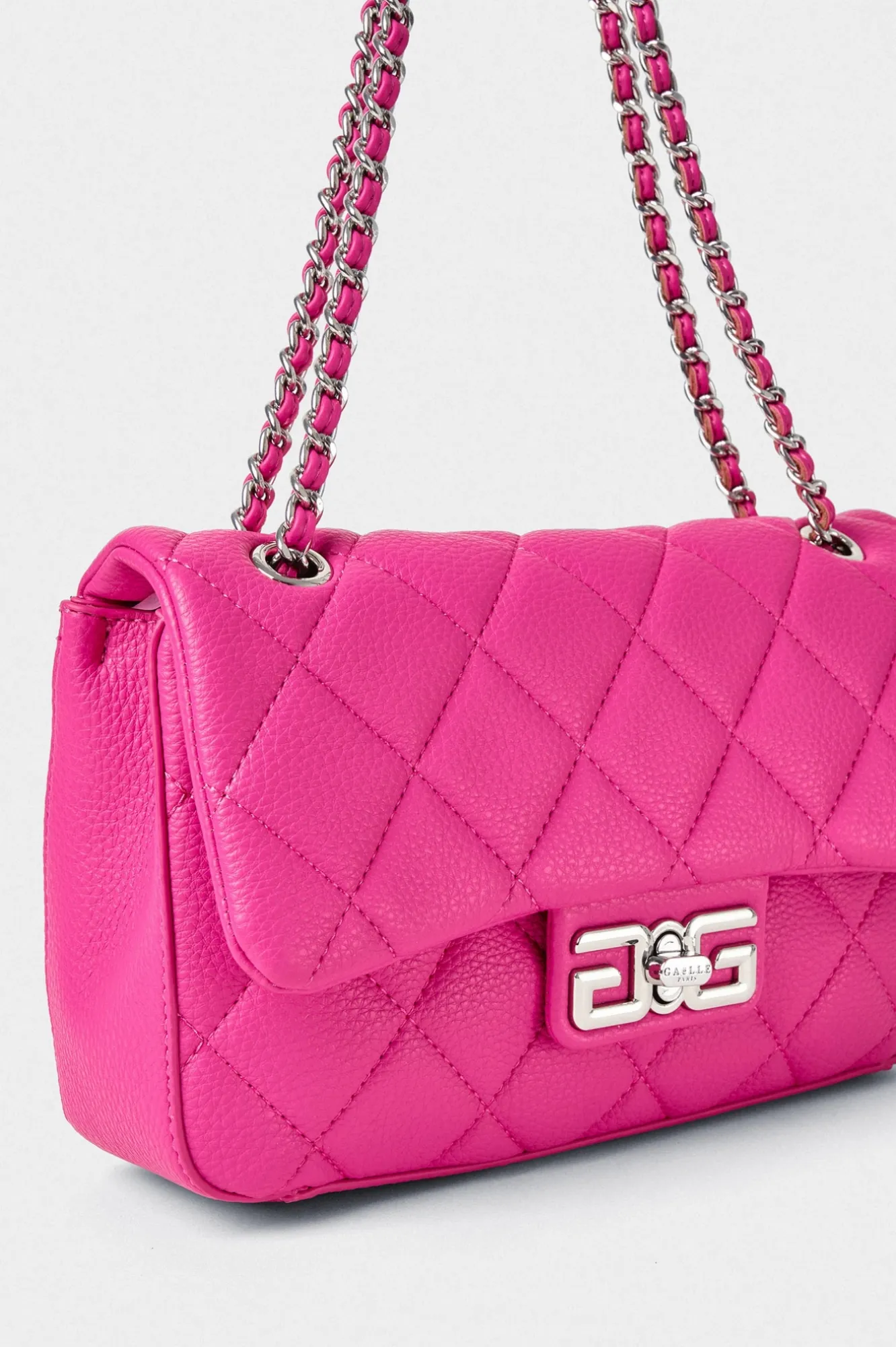 Reg Shoulder Strap Con Matelassè Fucsia - Gaëlle Paris
