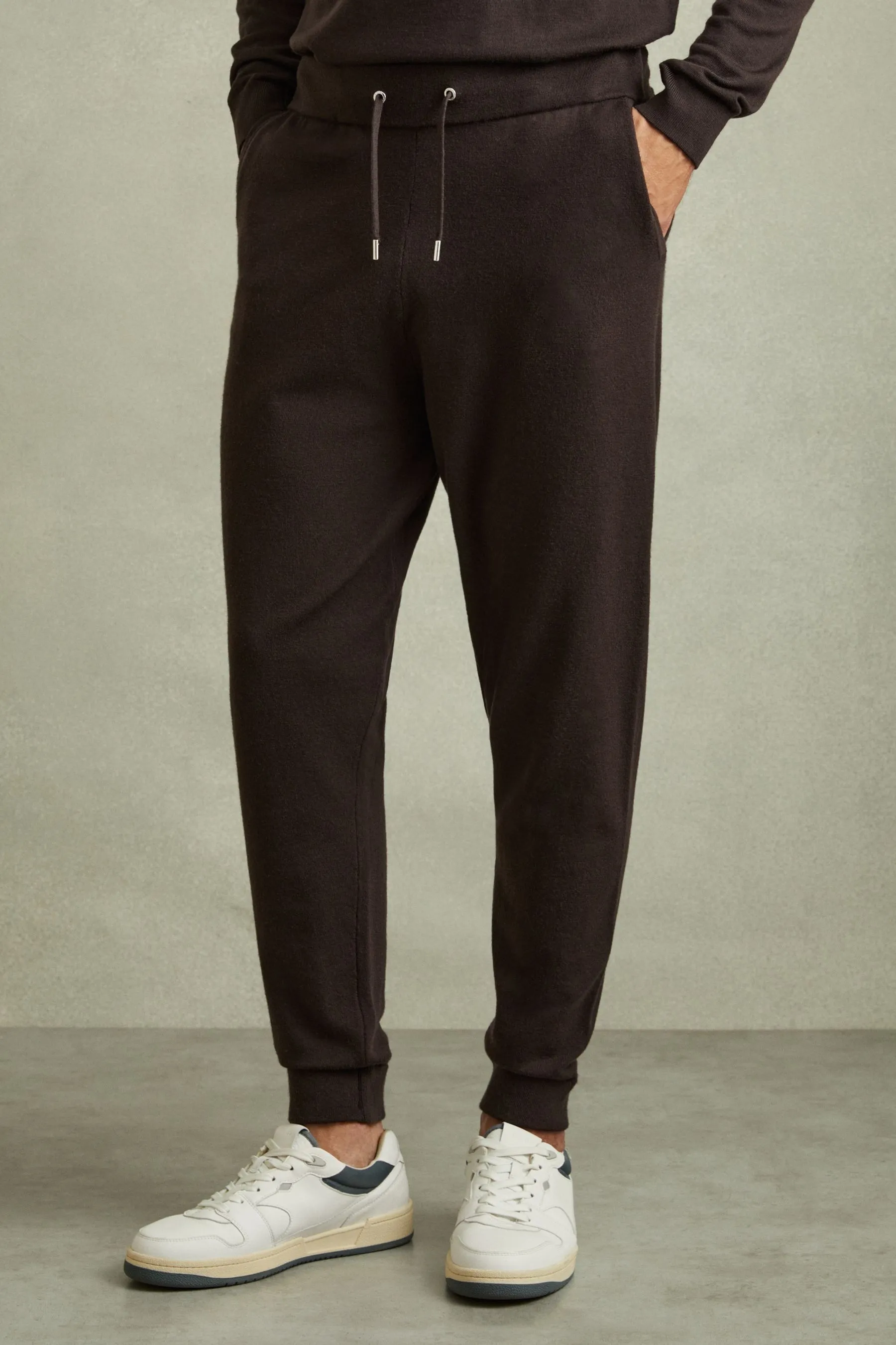 Reiss Billings Merino Wool Blend Drawstring Joggers    