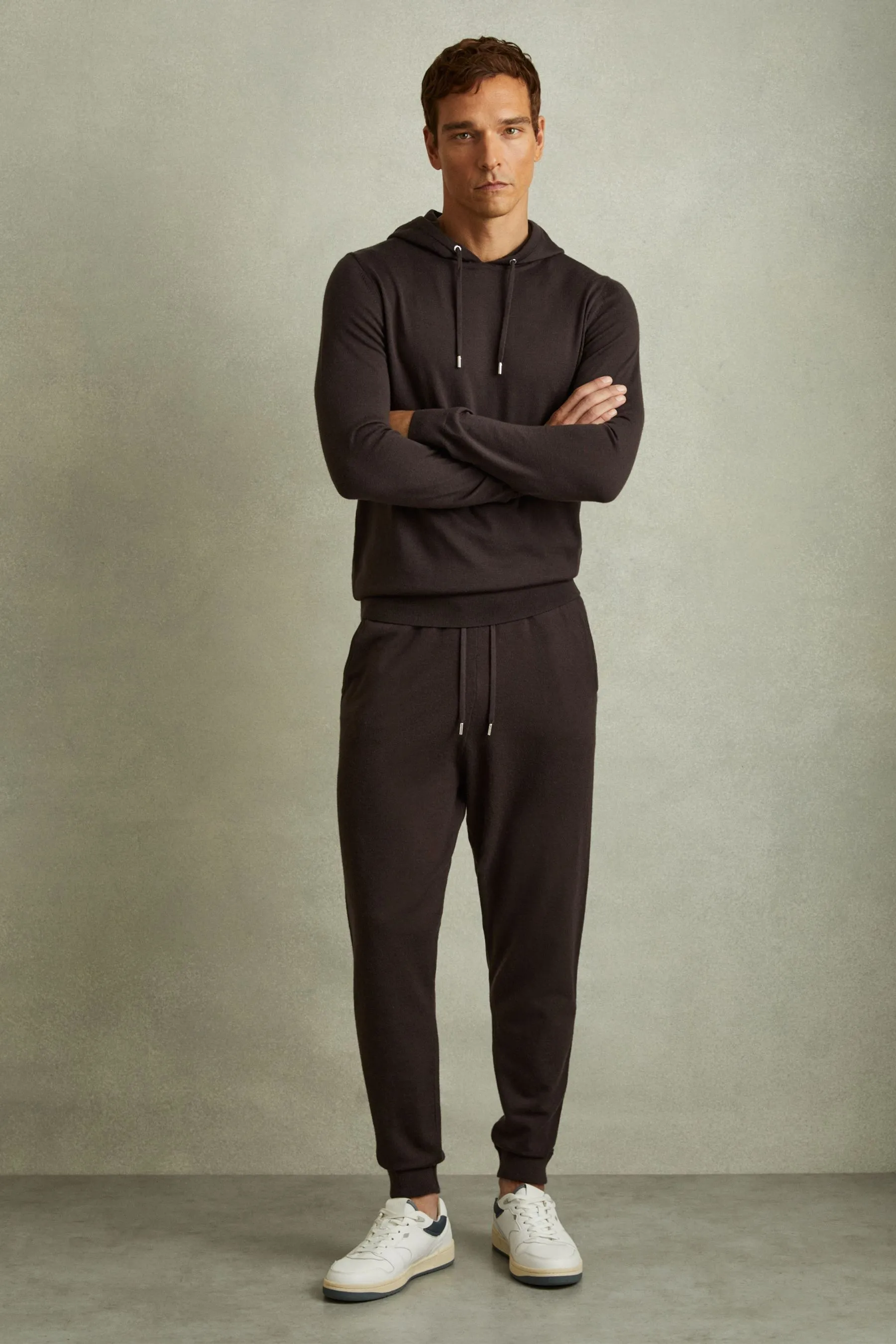Reiss Billings Merino Wool Blend Drawstring Joggers    