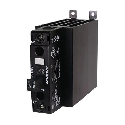 Relè a stato solido DR4560A60RP, Guida DIN, 60 A, 600 V c.a., Accensione/Spegnimento istantaneo DR45