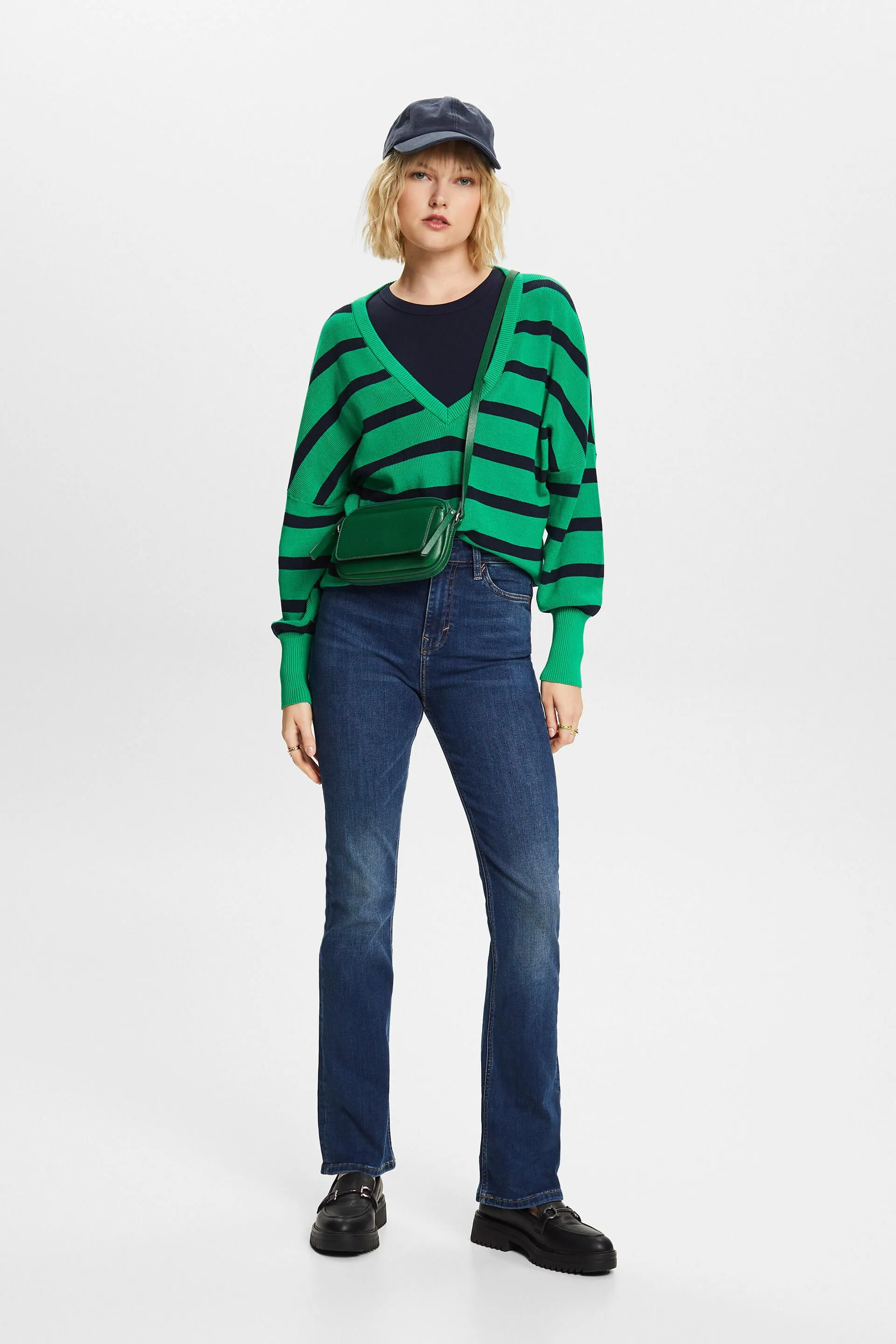 Riciclati: jeans bootcut a vita alta