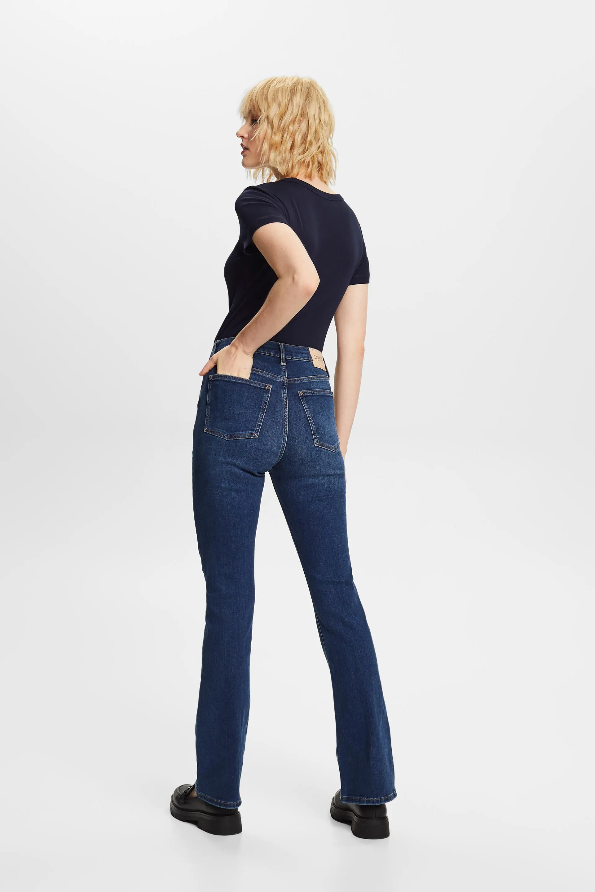 Riciclati: jeans bootcut a vita alta