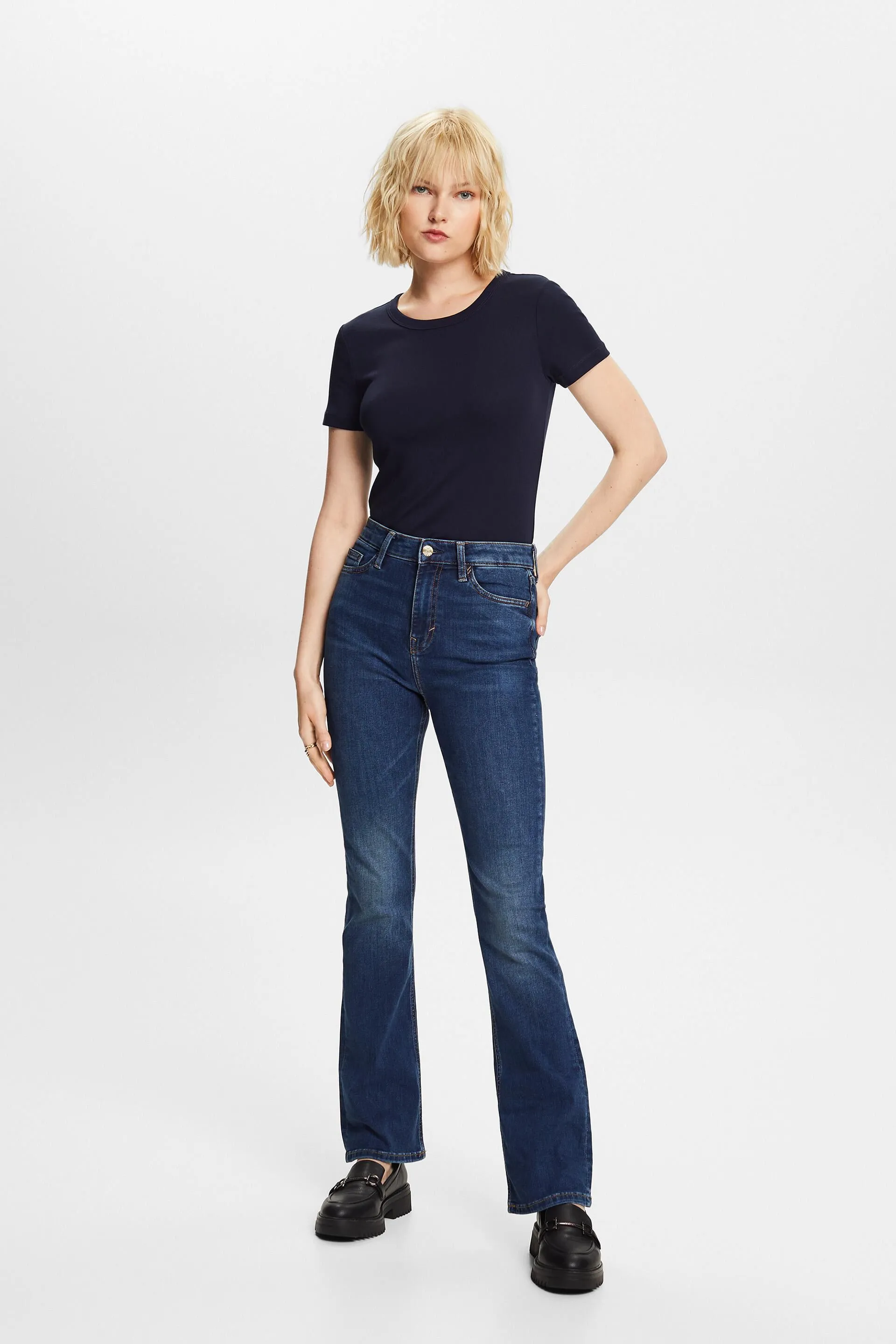 Riciclati: jeans bootcut a vita alta
