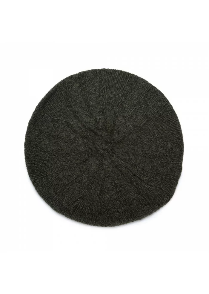 RIVIERA CASHMERE | BERRETTO BASCO TRECCE VERDE