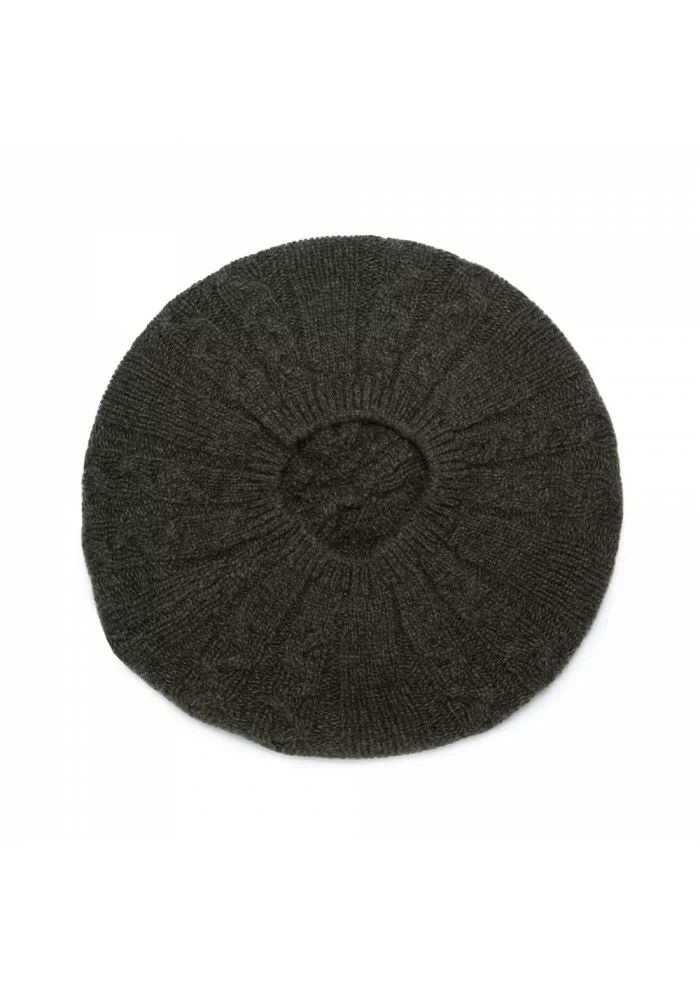 RIVIERA CASHMERE | BERRETTO BASCO TRECCE VERDE