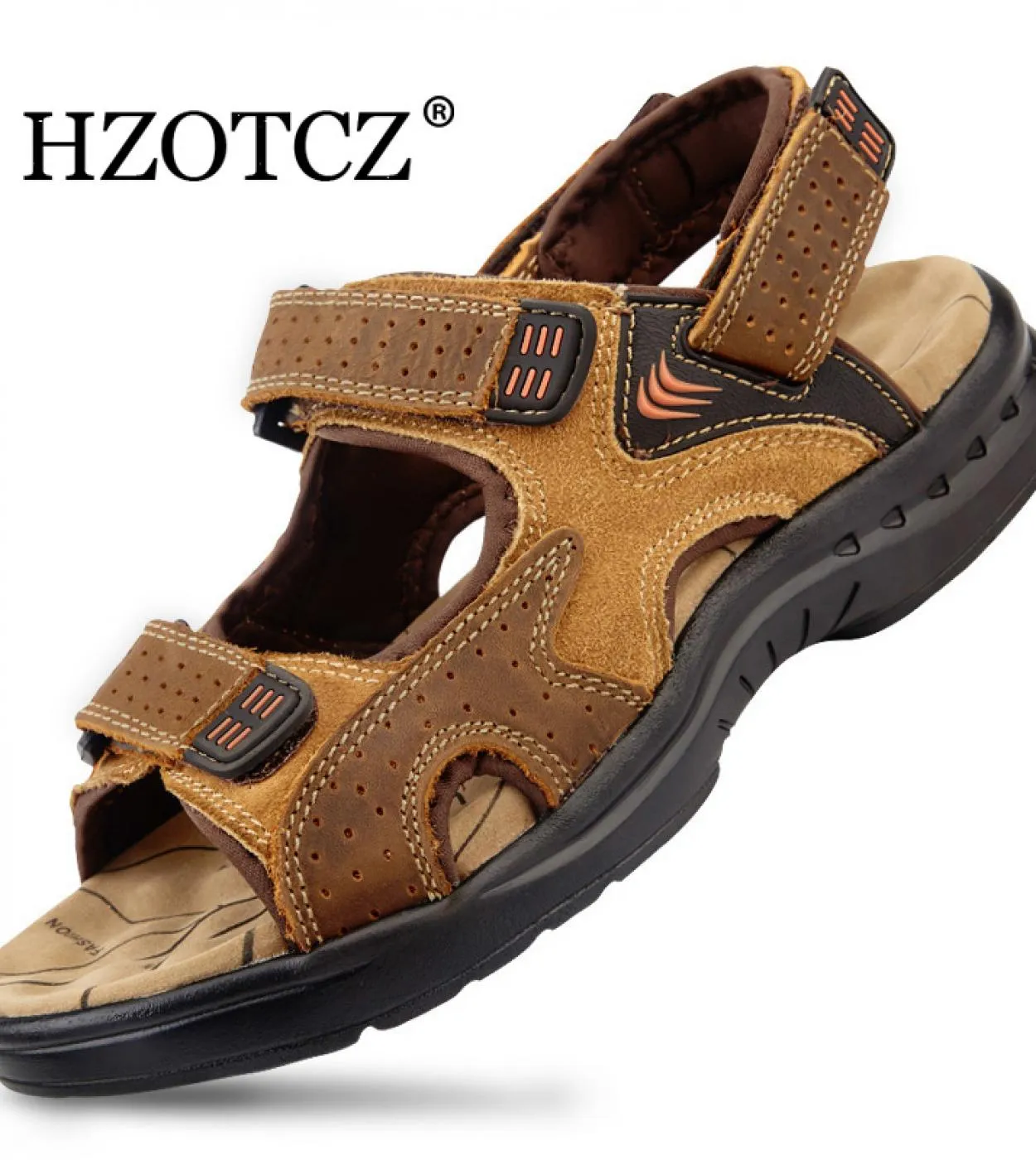 Sandali da uomo in vera pelle Sandali in pelle scamosciata Hombre Pelle bovina Scarpe estive da uomo Pantofole Sandali casual da