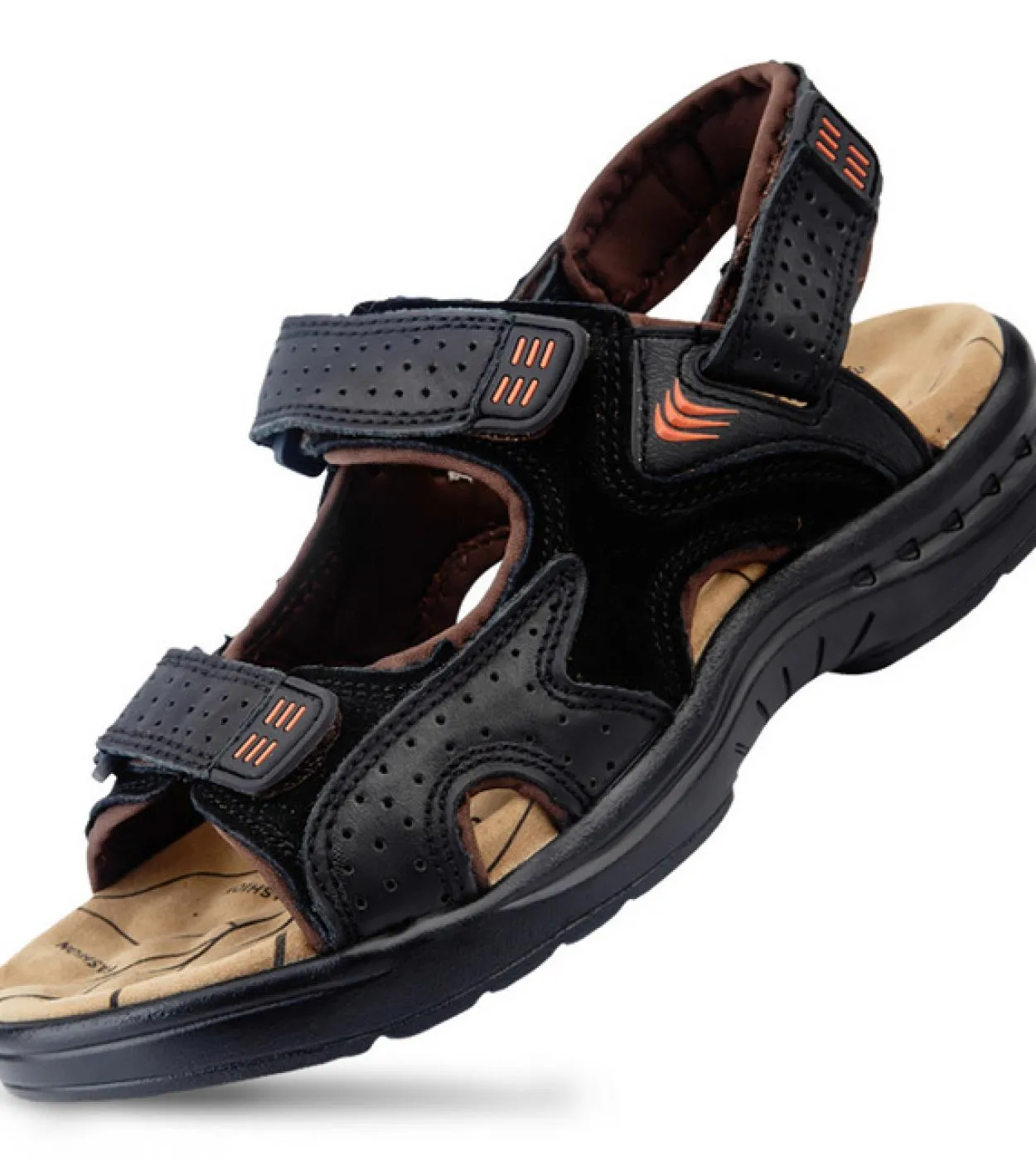 Sandali da uomo in vera pelle Sandali in pelle scamosciata Hombre Pelle bovina Scarpe estive da uomo Pantofole Sandali casual da