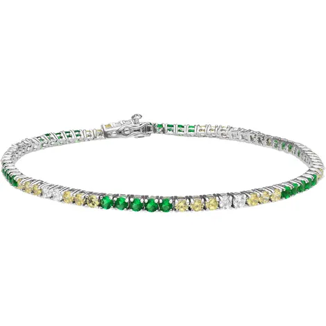 SARNIORO Bracciale tennis uomo in argento 925