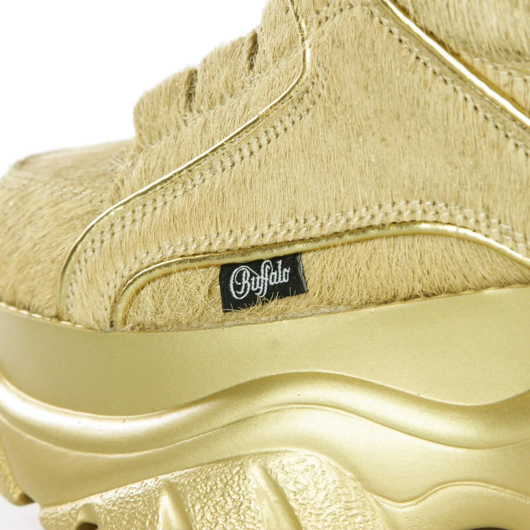Scarpa Bassa Donna Buffalo Classic Gold Metallic Fur