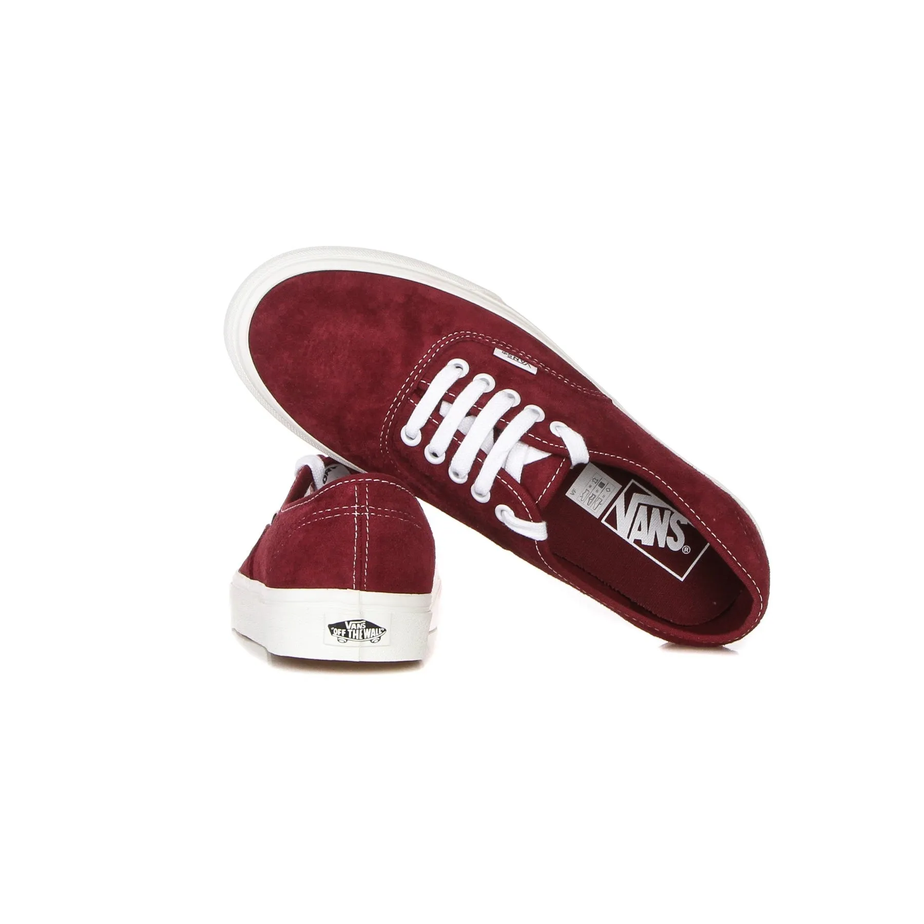 Scarpa Bassa Uomo Authentic (pig Suede) Pomegranate/white