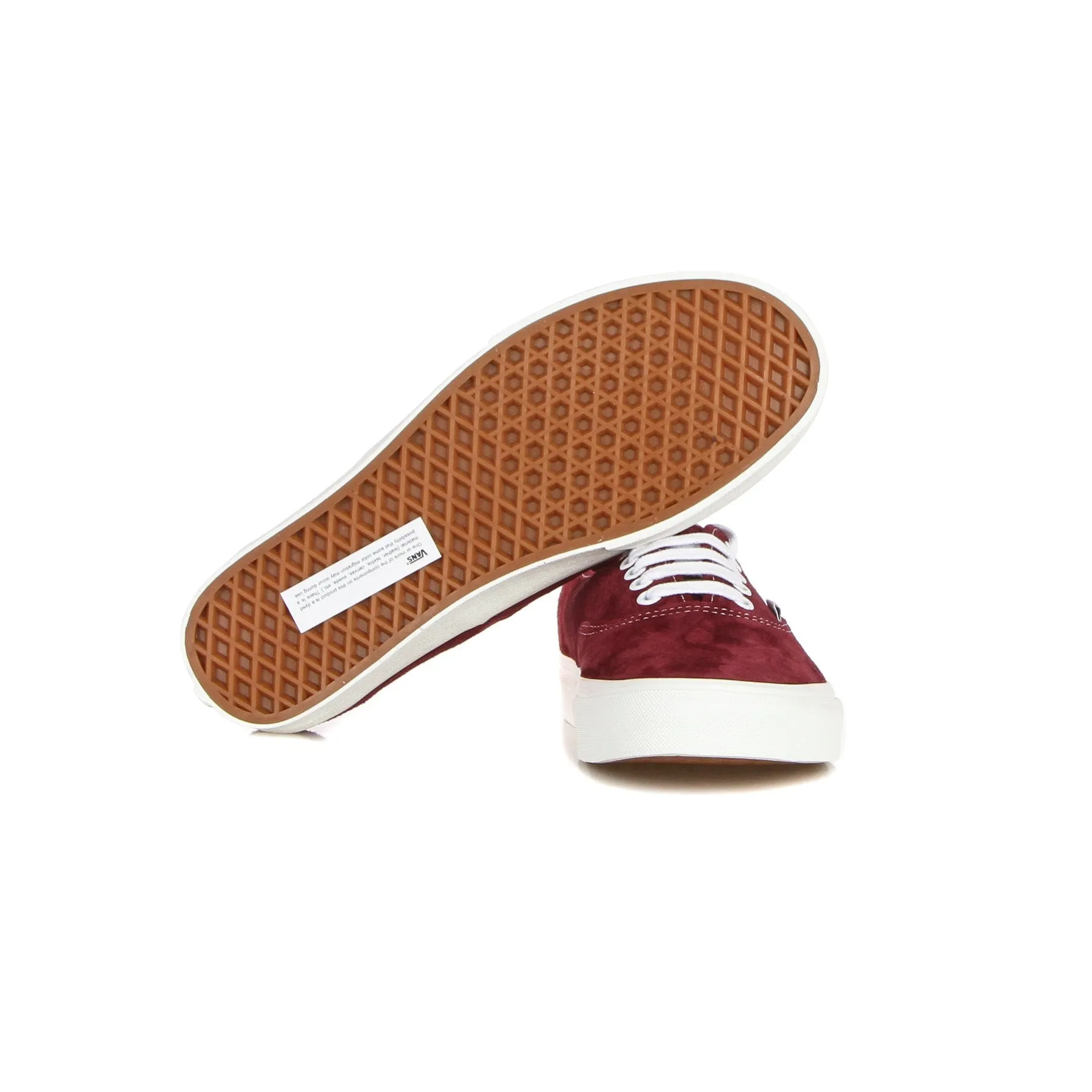 Scarpa Bassa Uomo Authentic (pig Suede) Pomegranate/white