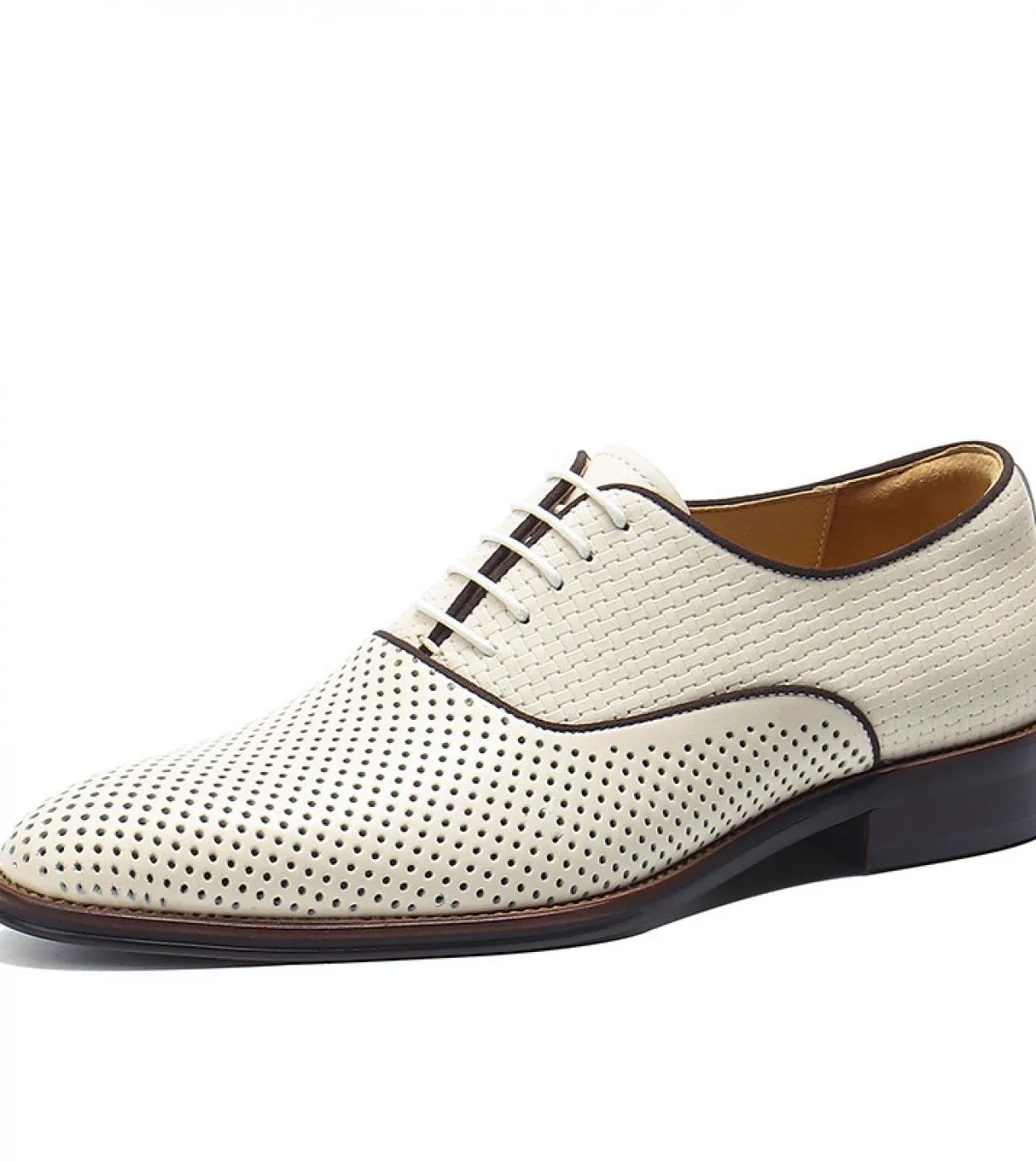 Scarpe formali da uomo fatte a mano di lusso in vera pelle 2023 estate nuova moda confortevole matrimonio vuoto business sociale