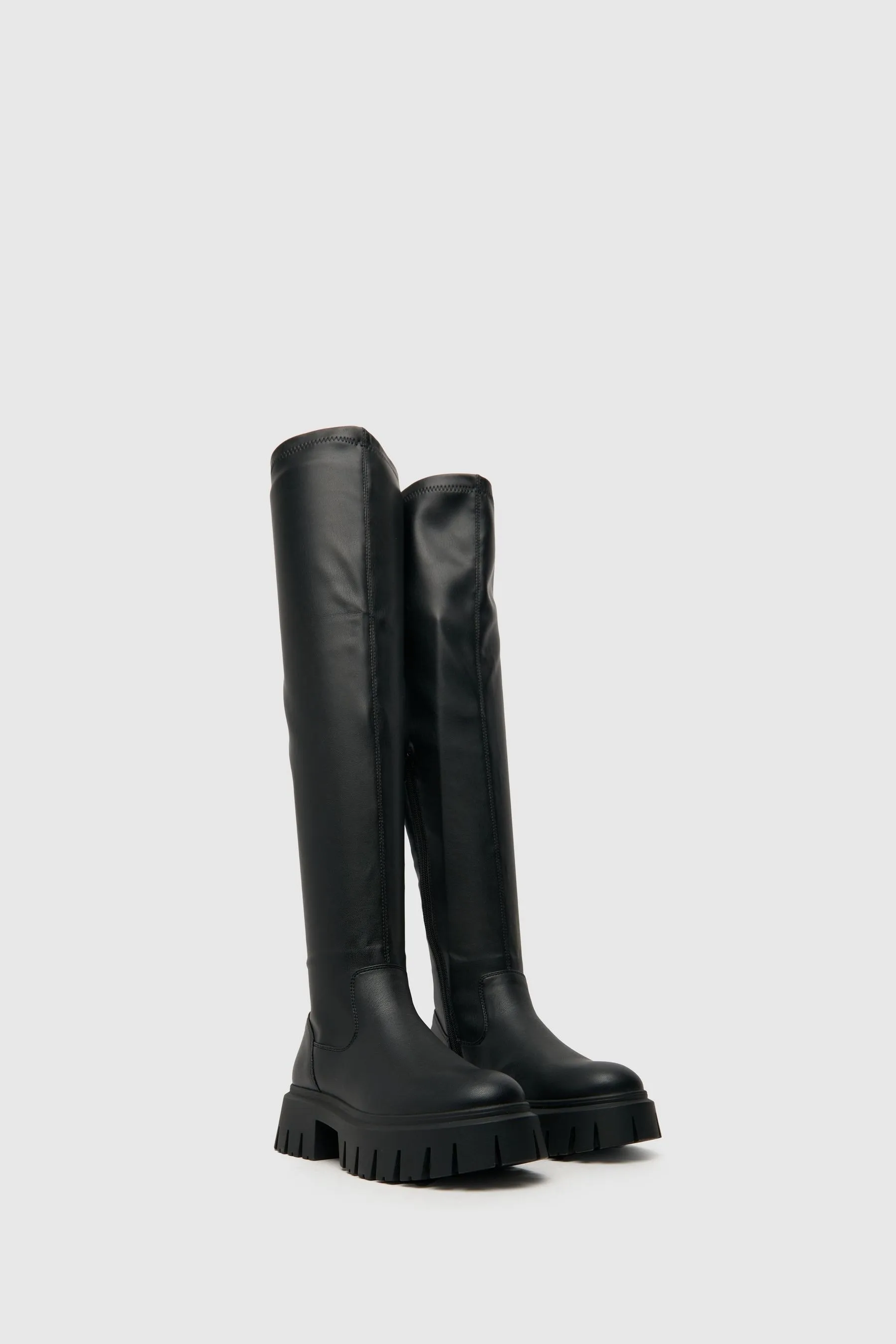 Schuh - Danica - Nero elasticizzata al ginocchio - Stivali