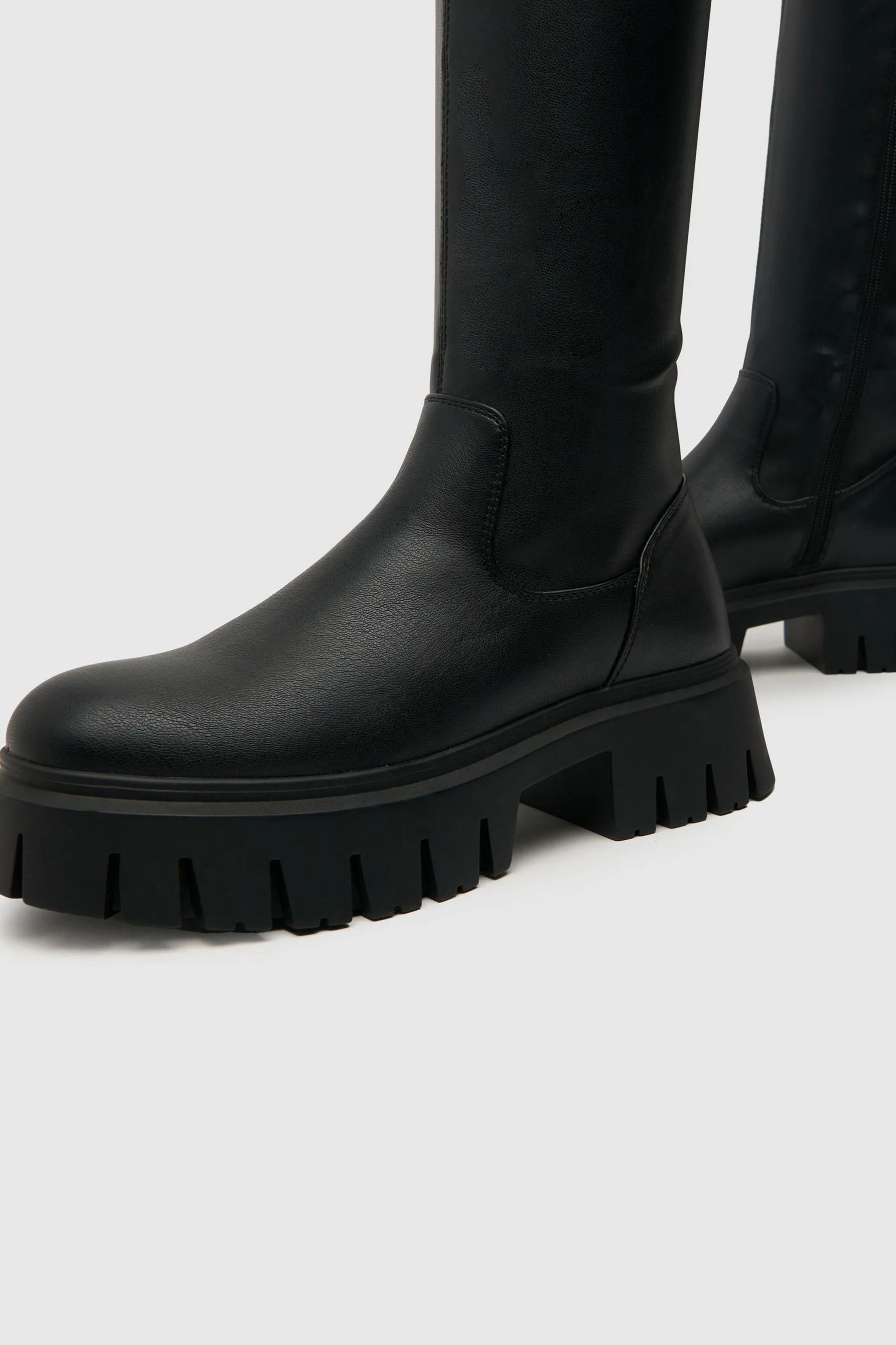 Schuh - Danica - Nero elasticizzata al ginocchio - Stivali