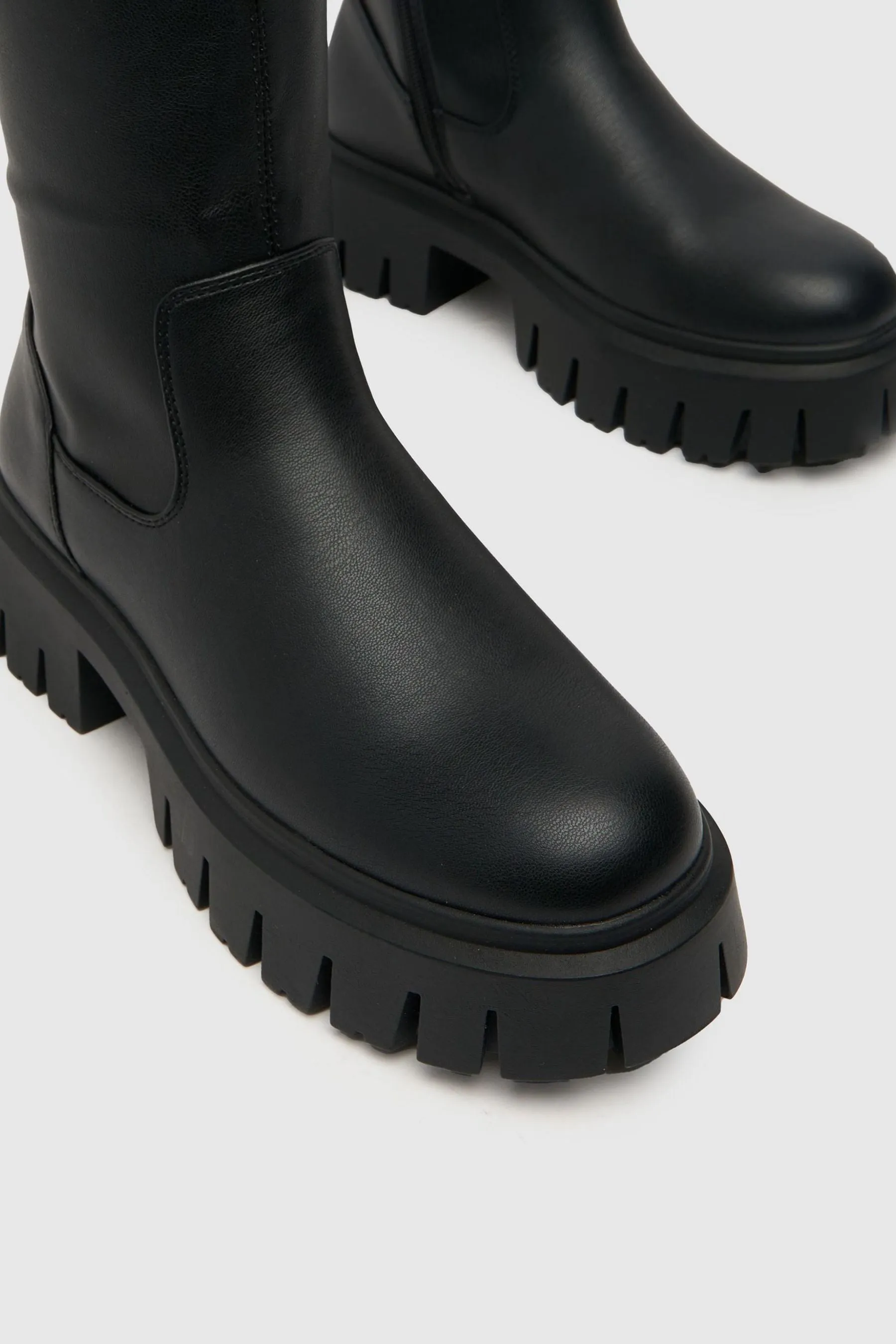 Schuh - Danica - Nero elasticizzata al ginocchio - Stivali