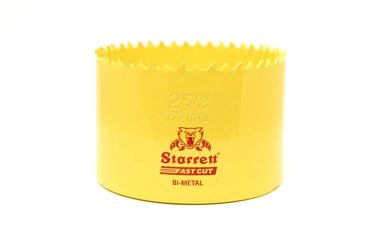Sega a tazza Starrett in HSS, Ø 67mm, profondità taglio 38mm