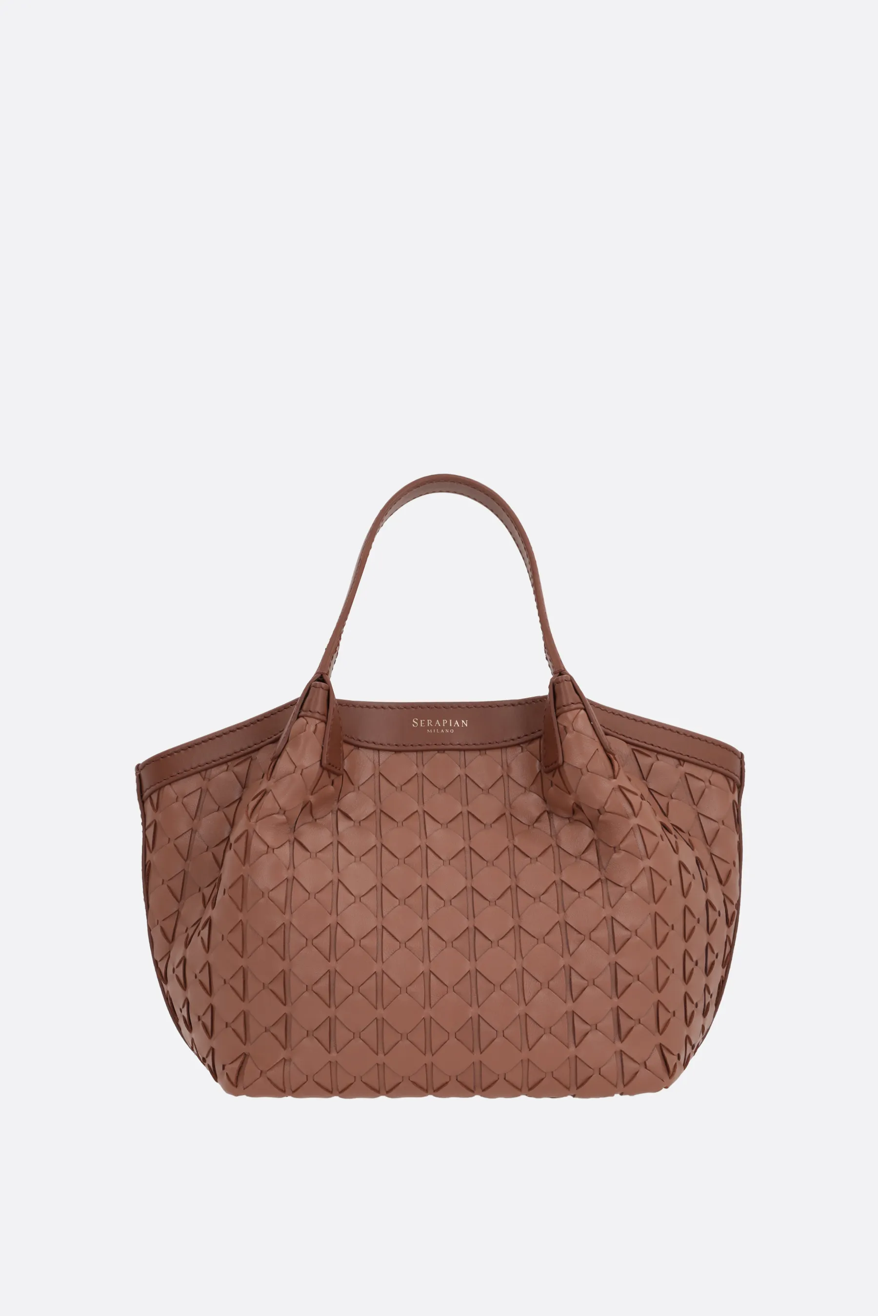  SERAPIAN borsa tote Secret mini in nappa Mosaico 