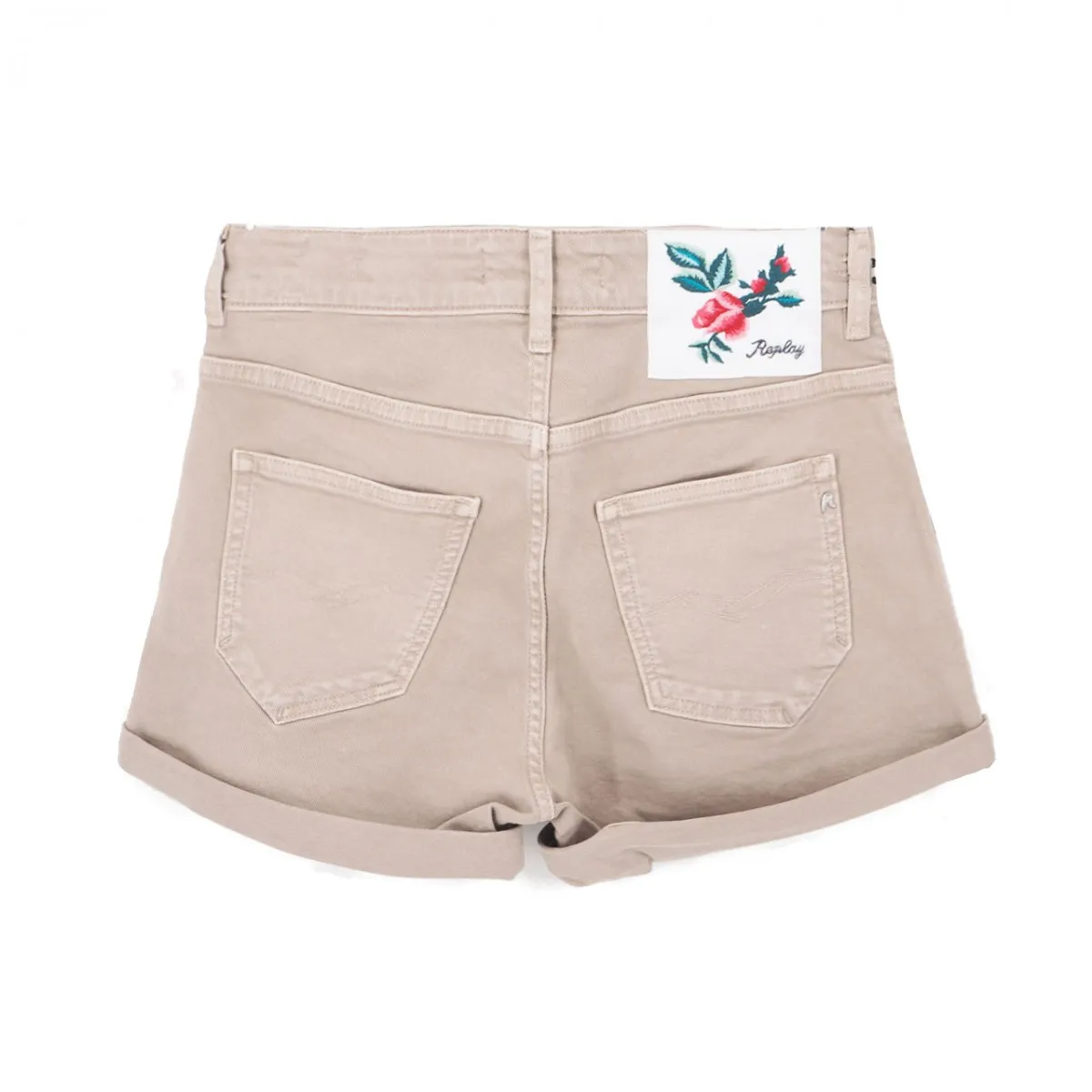 Shorts In Denim Anyta Rose Label, Beige