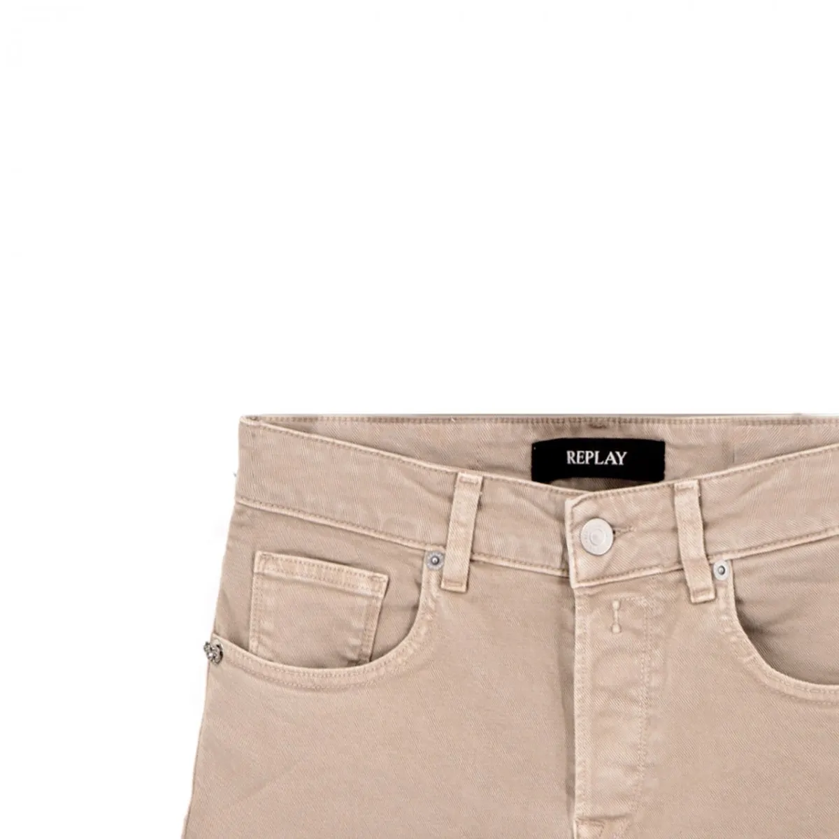 Shorts In Denim Anyta Rose Label, Beige