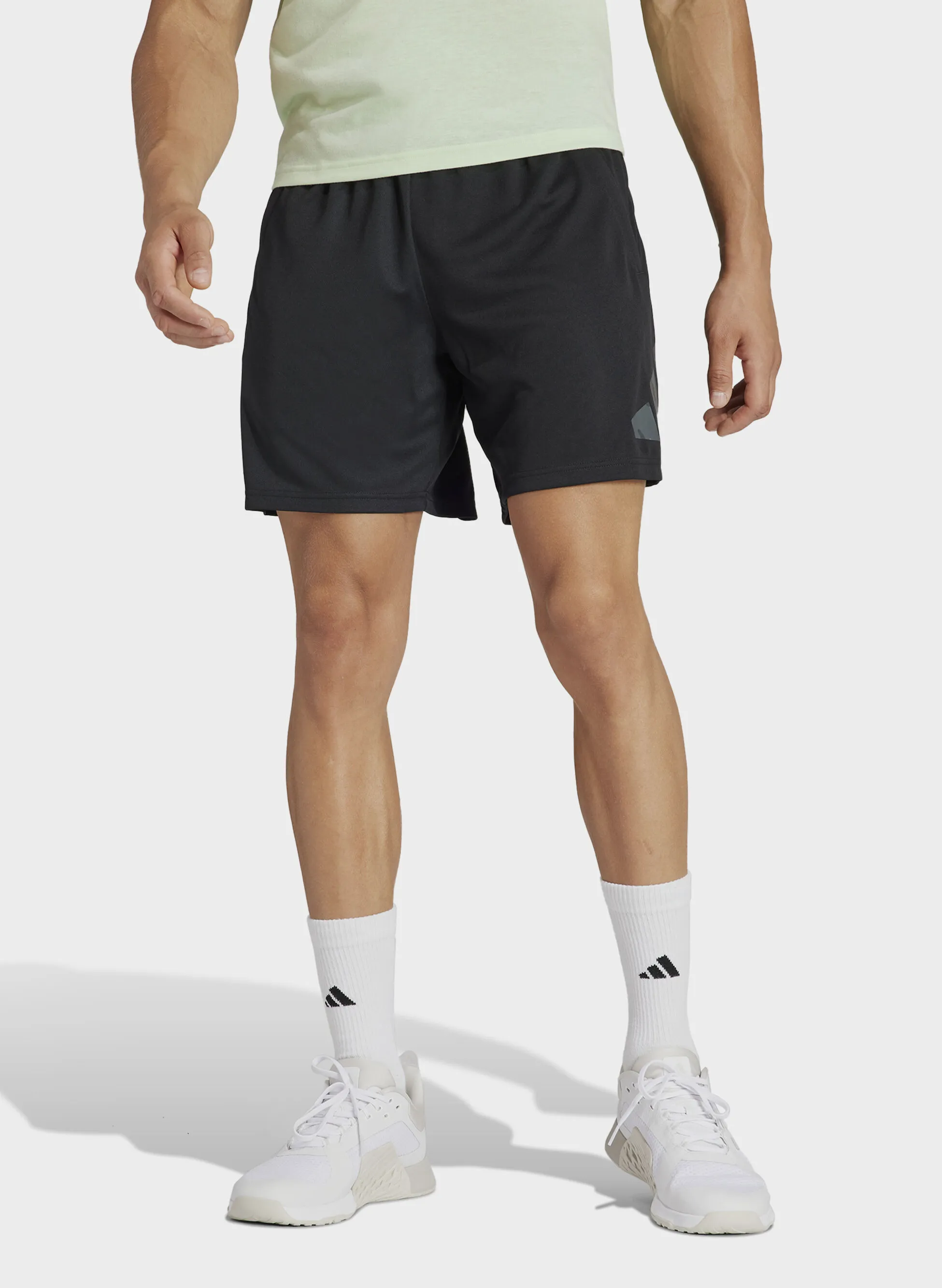 shorts train essentials seasonal big logo