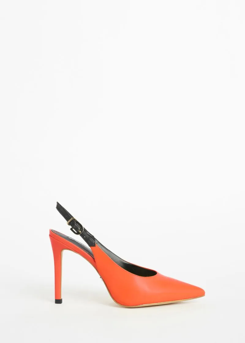 Slingback in nappa