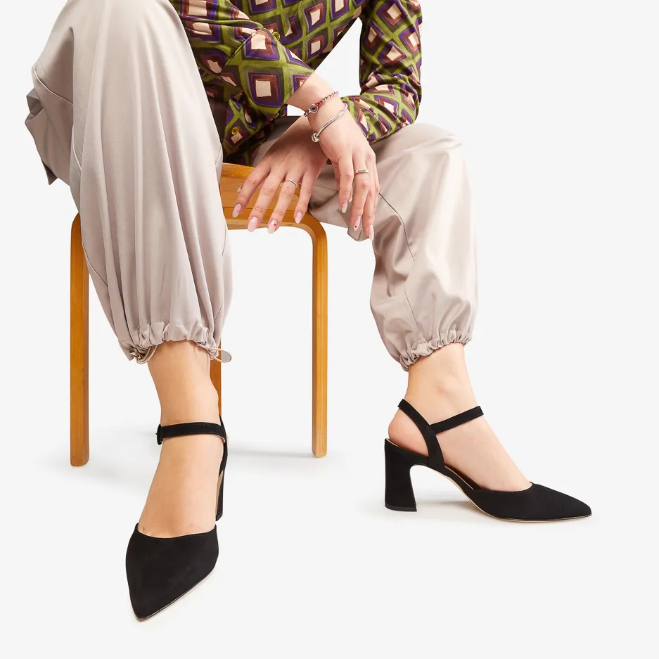 Slingback Nero