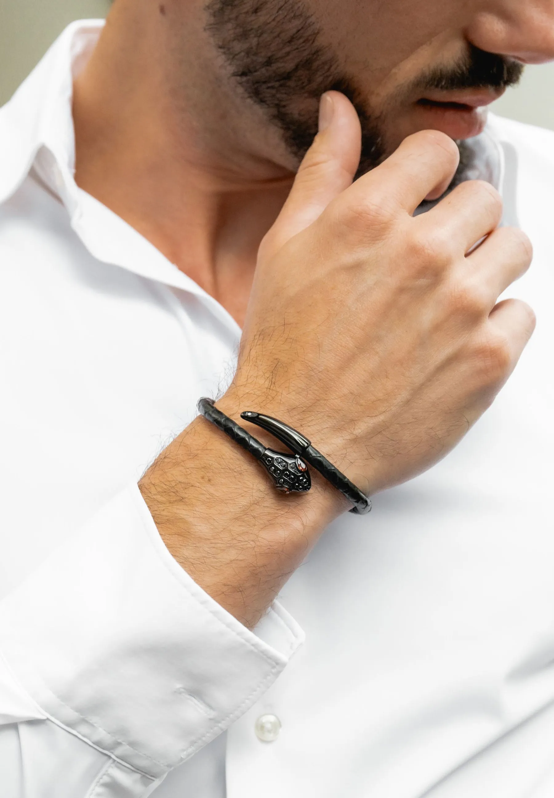 SNAKE HEAD - Bracciale