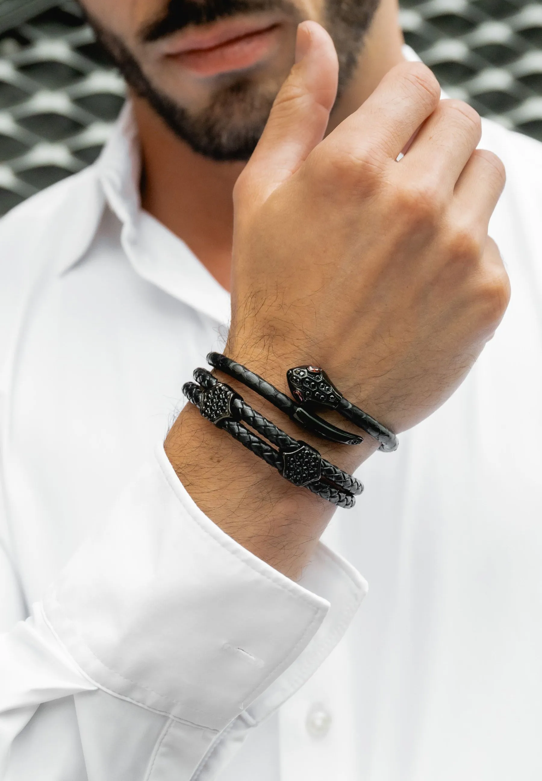 SNAKE HEAD - Bracciale