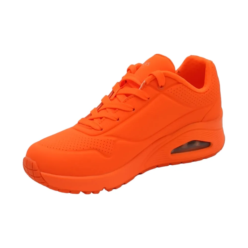 Sneaker donna ecopelle SKECHERS 73667 UNO GOLDEN AIR NORG