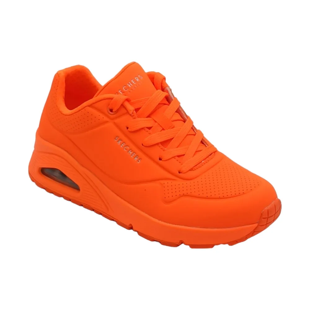 Sneaker donna ecopelle SKECHERS 73667 UNO GOLDEN AIR NORG