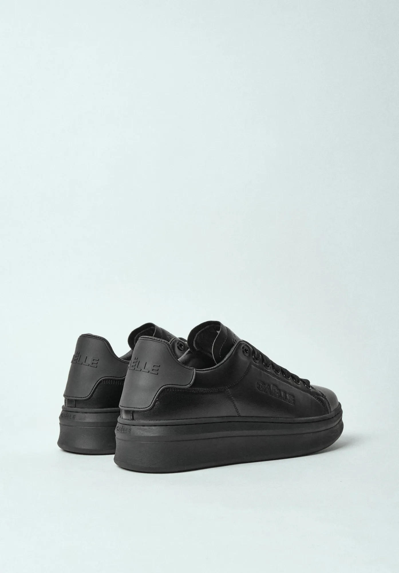 Sneakers Addict In Ecopelle Nero - Gaëlle Paris