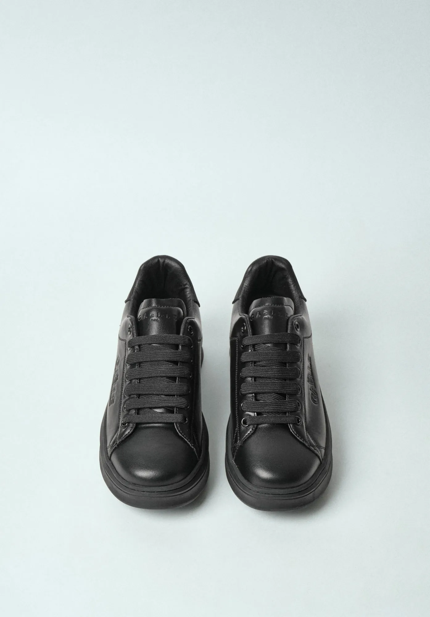 Sneakers Addict In Ecopelle Nero - Gaëlle Paris