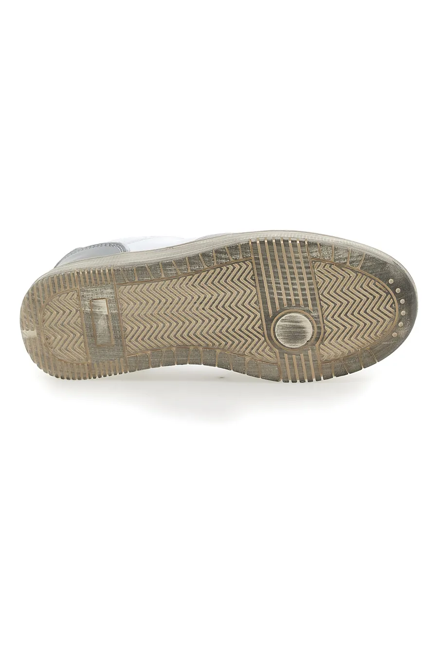 Sneakers Argento Suola Vintage Leone 44