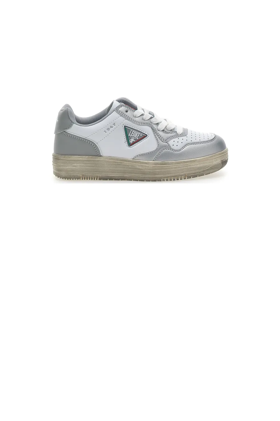 Sneakers Argento Suola Vintage Leone 44