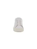 Sneakers D.A.T.E. SONICA CALF WHITE-BEIGE in pelle e camoscio bianco e beige