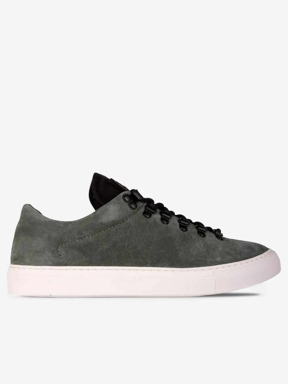 Sneakers in pelle muschio