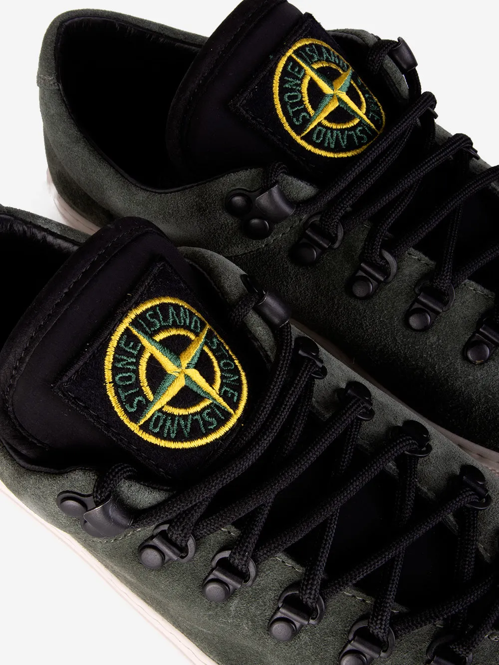 Sneakers in pelle muschio